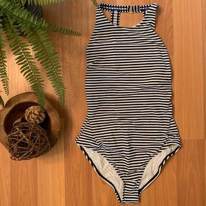 Tory Burch Striped Bathing Suit